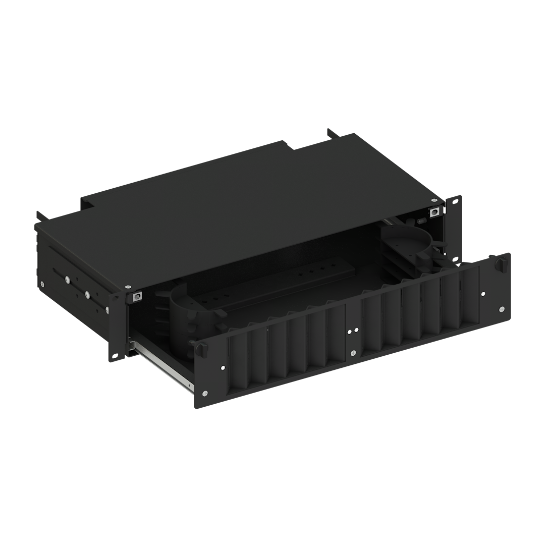 Railsystem Angled 2U Patch Panel