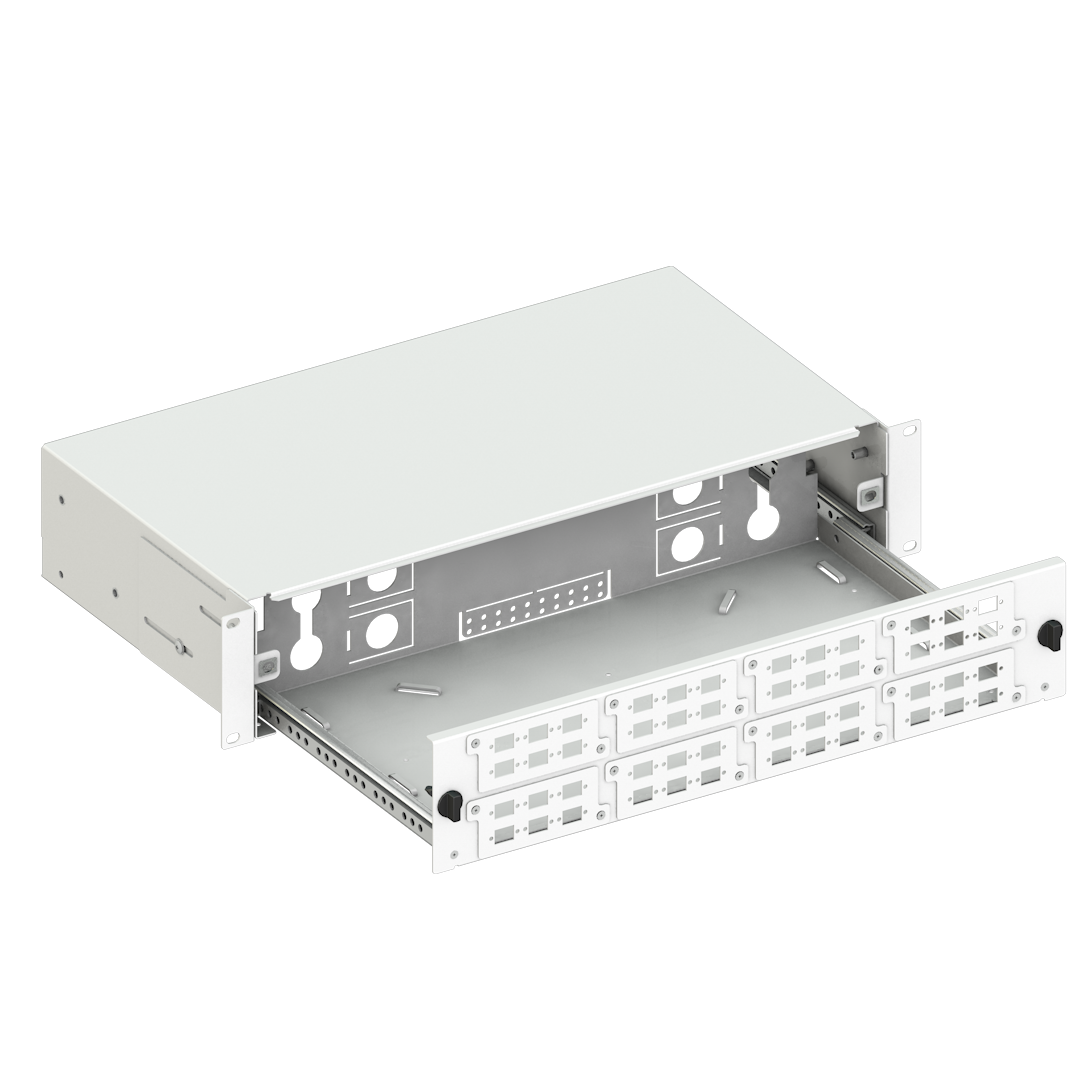 Optislide Railed 2U Patch Panel