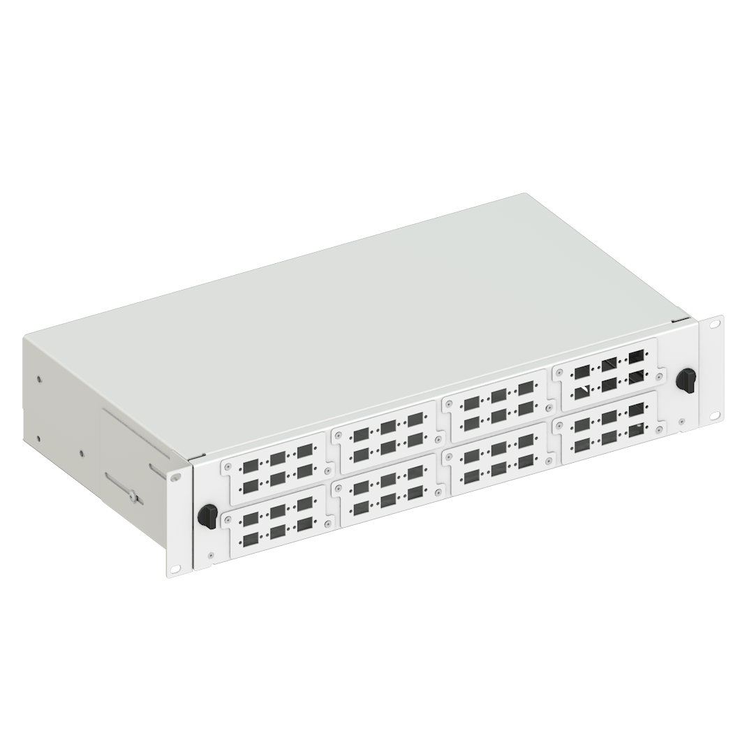 Optislide Railed 2U Patch Panel