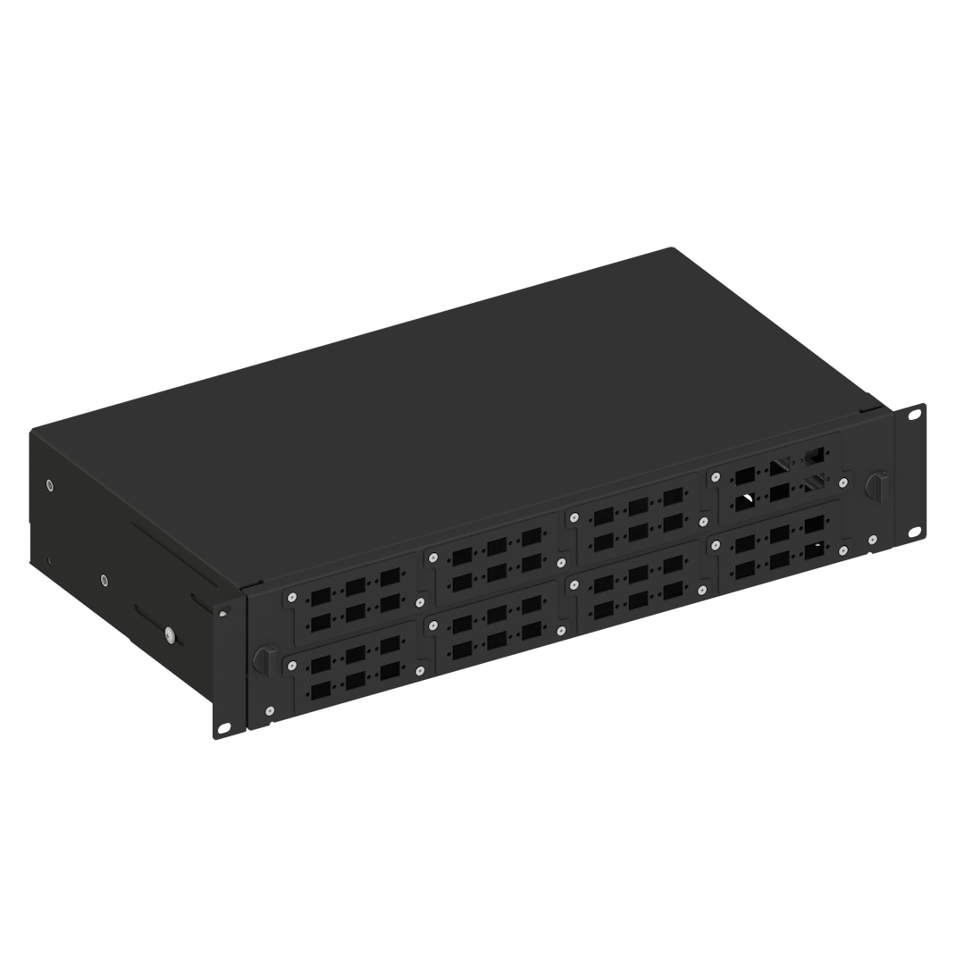 Optislide Railed 2U Patch Panel