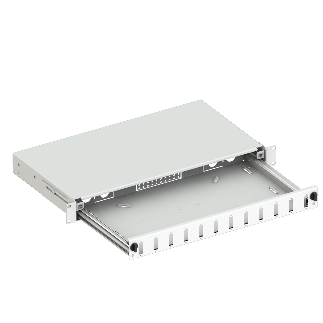 Optislide Railed 1U Patch Panel