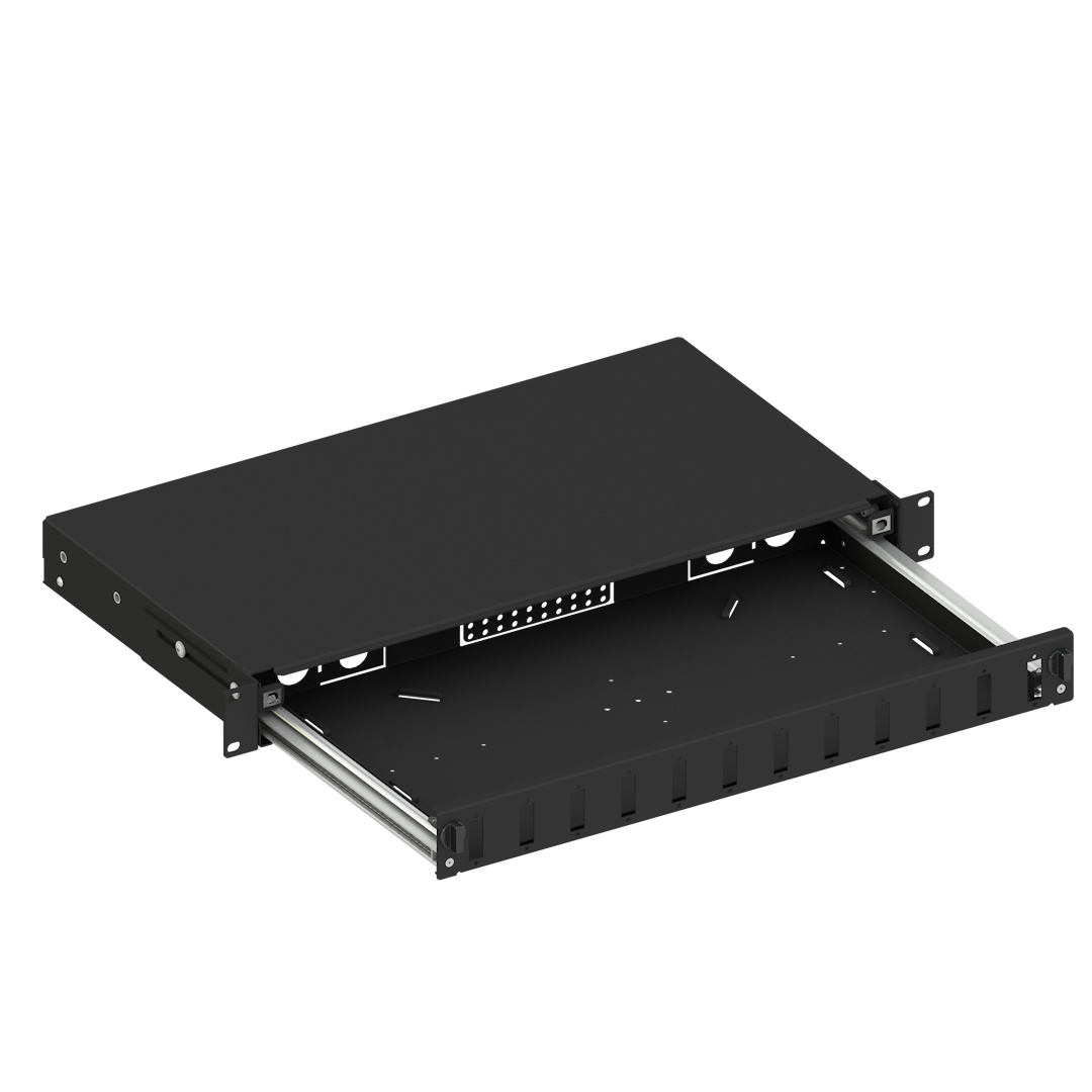 Optislide Railed 1U Patch Panel