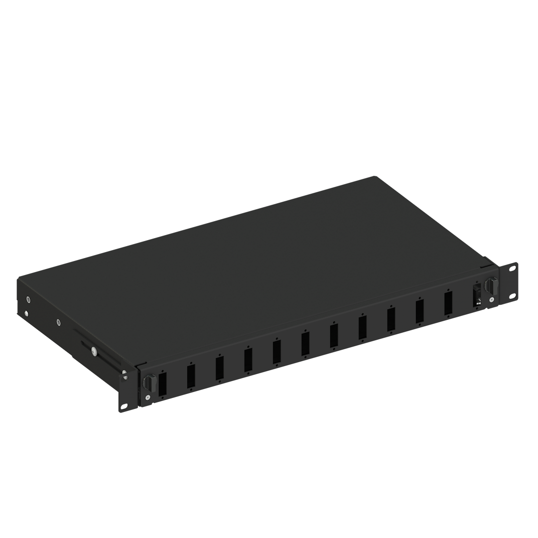 Optislide Railed 1U Patch Panel