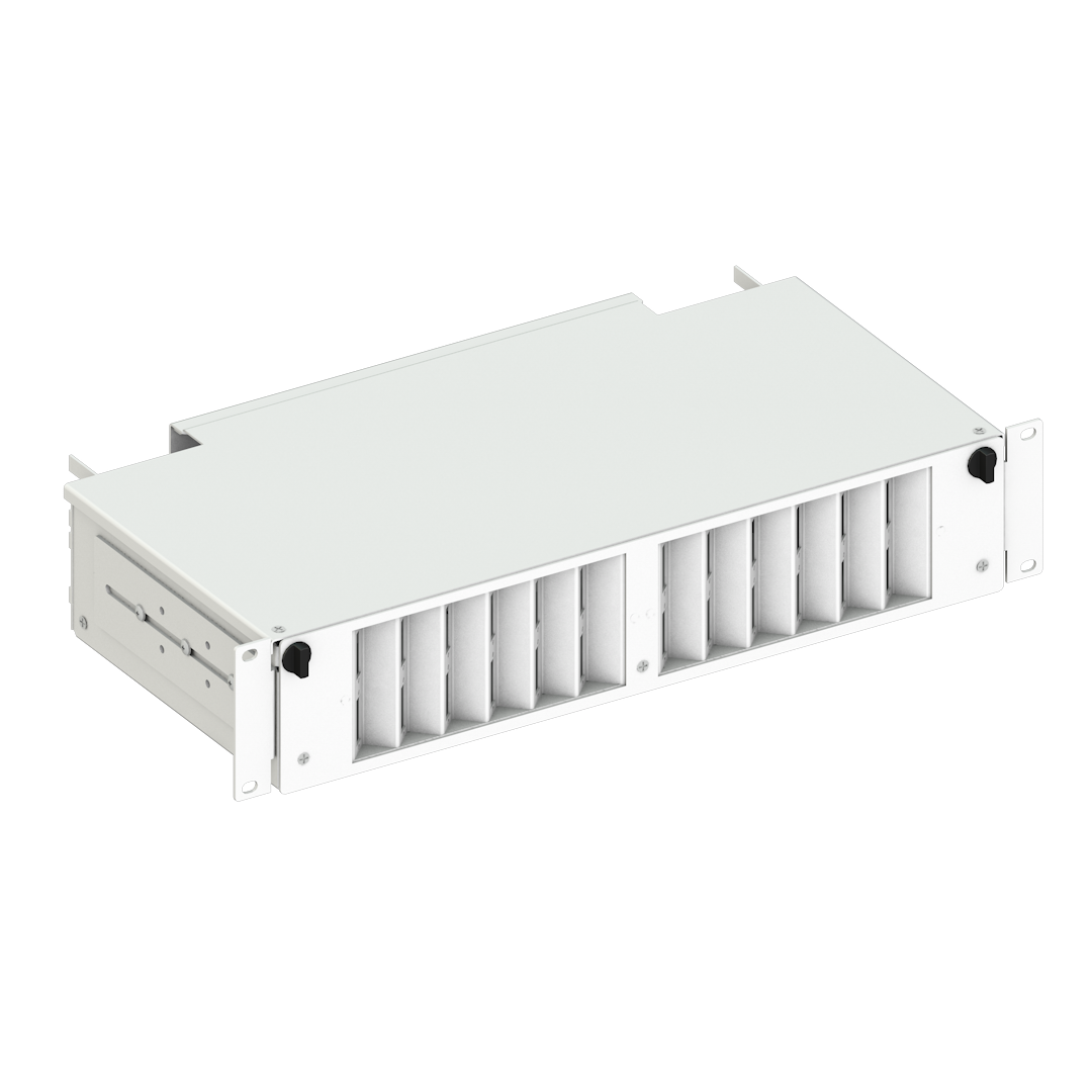 Railsystem Angled 2U Patch Panel