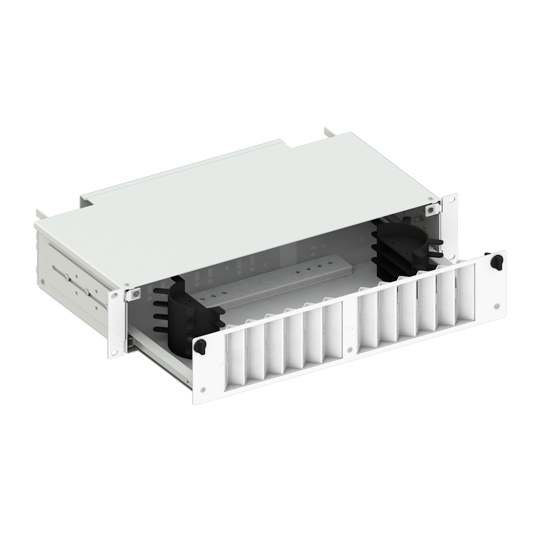 Railsystem Angled 2U Patch Panel