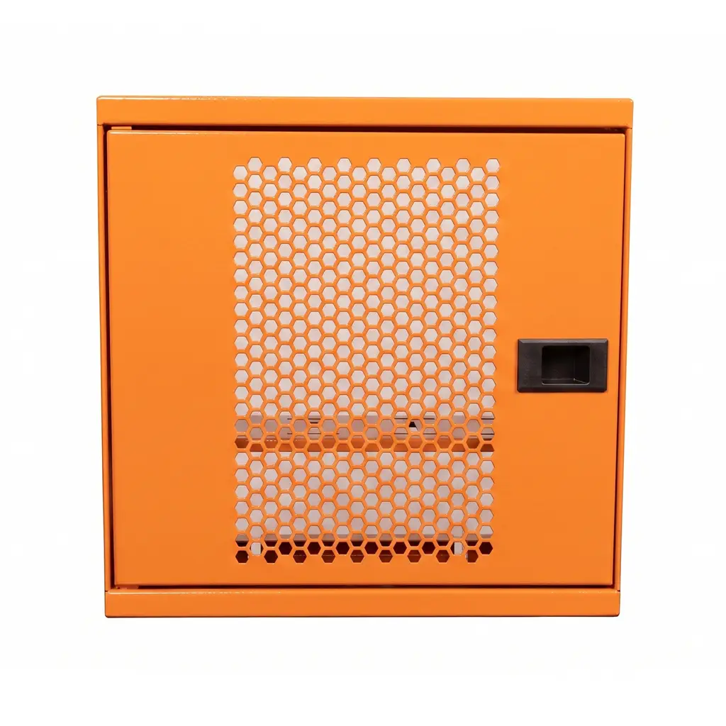 Alfahome Ziglat 280 Serisi Wifi Box ve Modem Kutusu- Kilitli Metal Dolap - Turuncu