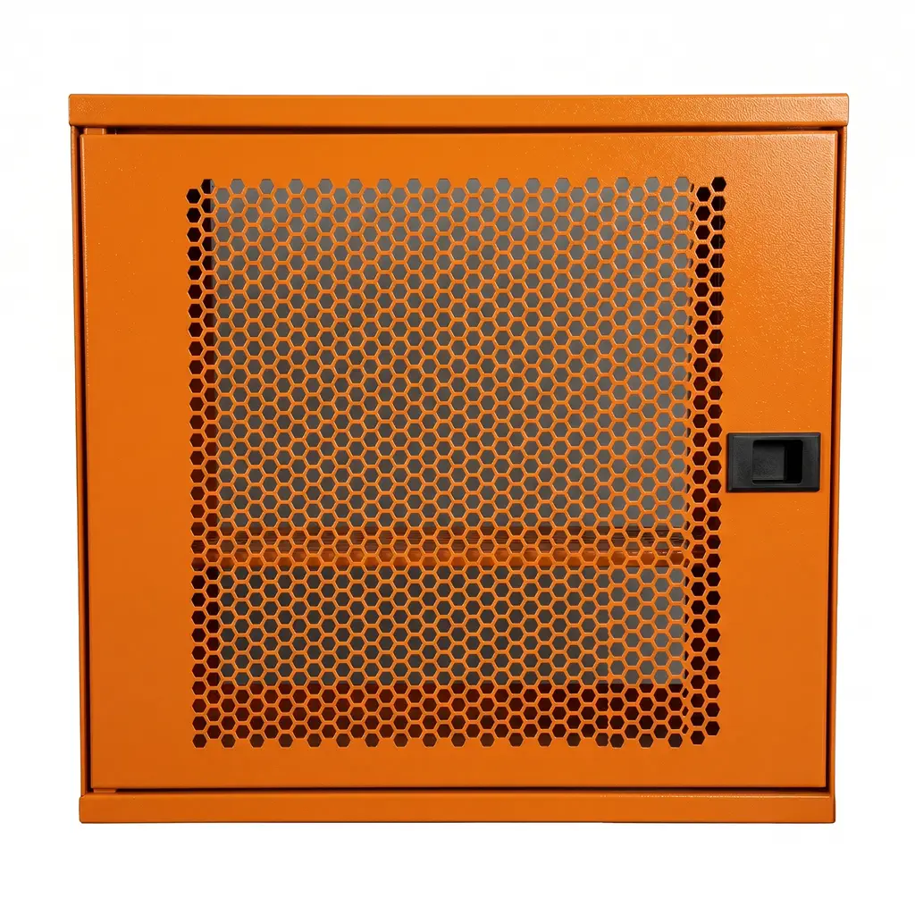 Alfahome Ziglat 450 Serisi Wifi Box ve Modem Kutusu- Kilitli Metal Dolap - Turuncu