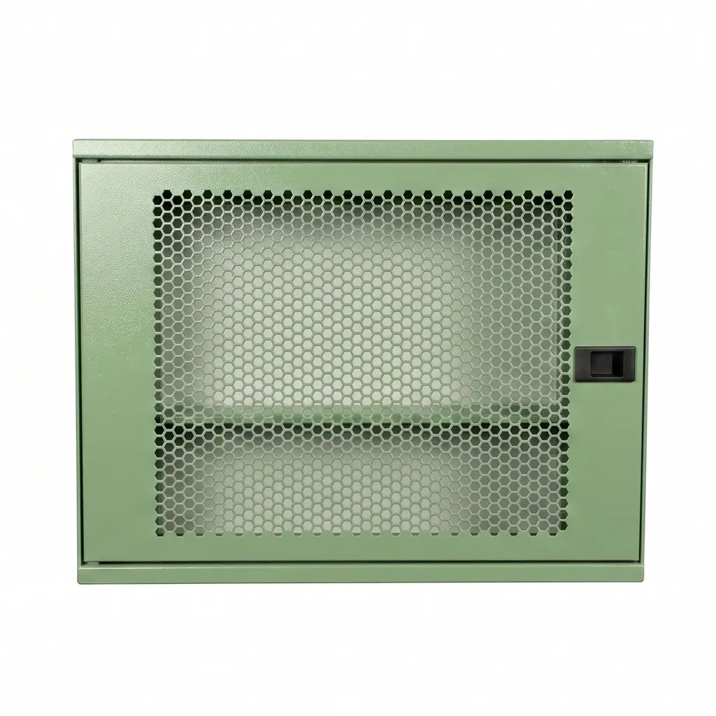 Alfahome Ziglat 450 Serisi Wifi Box ve Modem Kutusu- Kilitli Metal Dolap - Yeşil