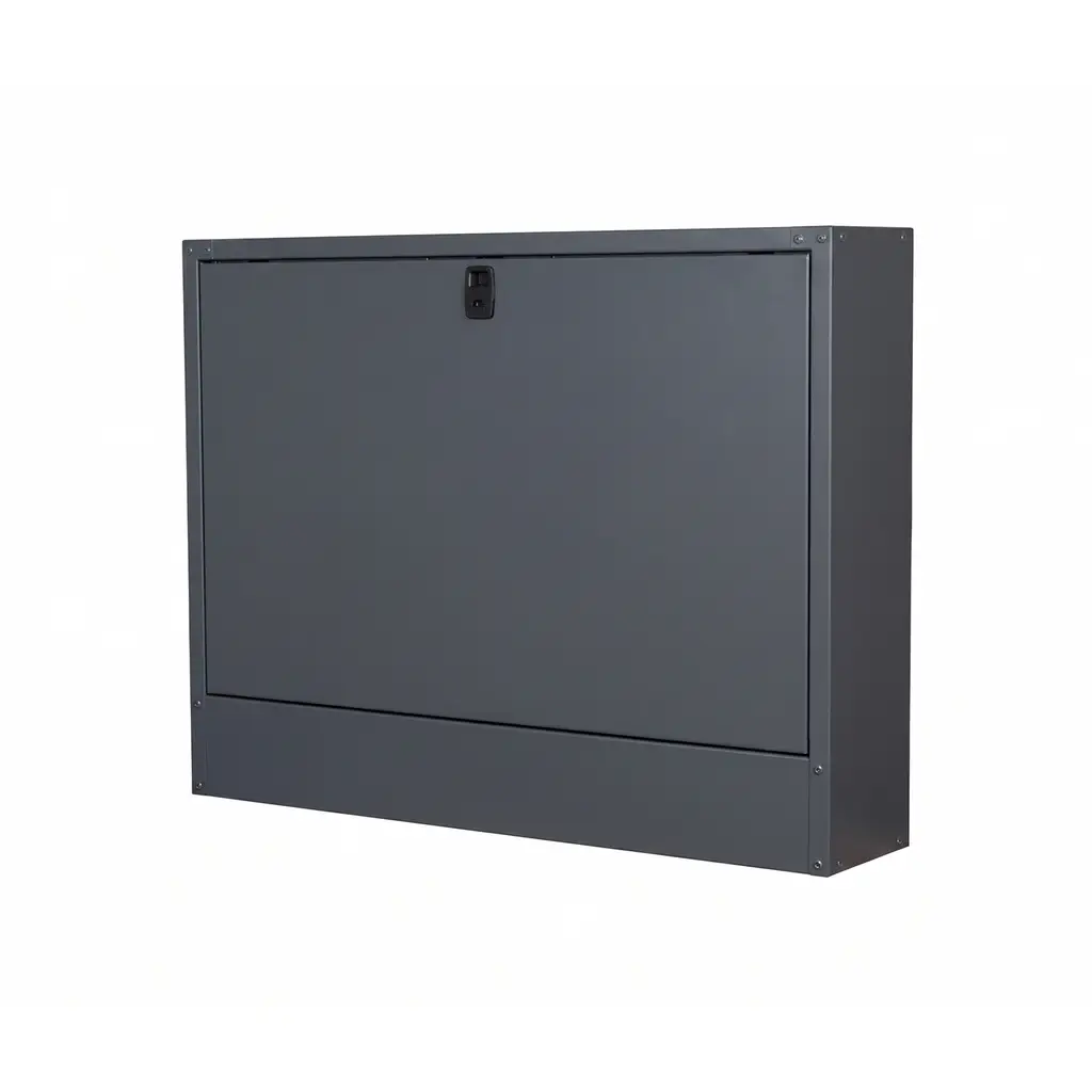 Alfahome Ziglat 500 Serisi Laptop Dolabı - Kilitli Metal Dolap - Antrasit Gri